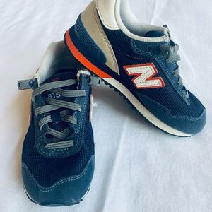 New Balance Navy and Red Kids Sneakers